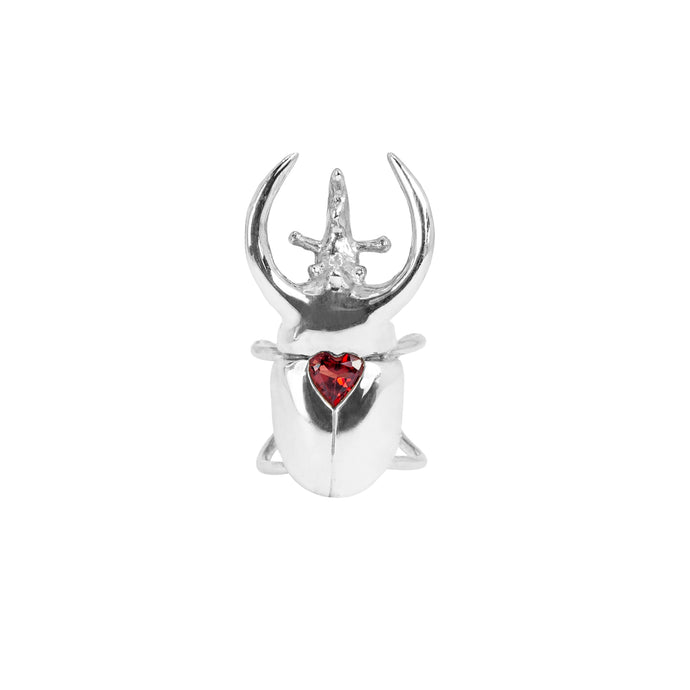 Heart Garnet Atalas Ring